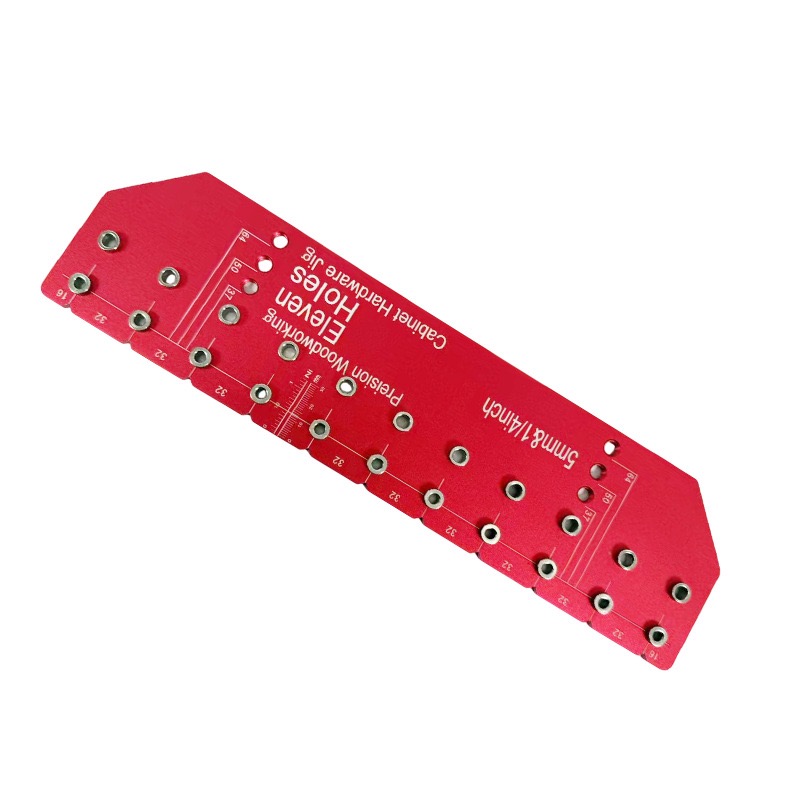 Aluminium alloy cabinet hinge hole drilling and positioning guide
