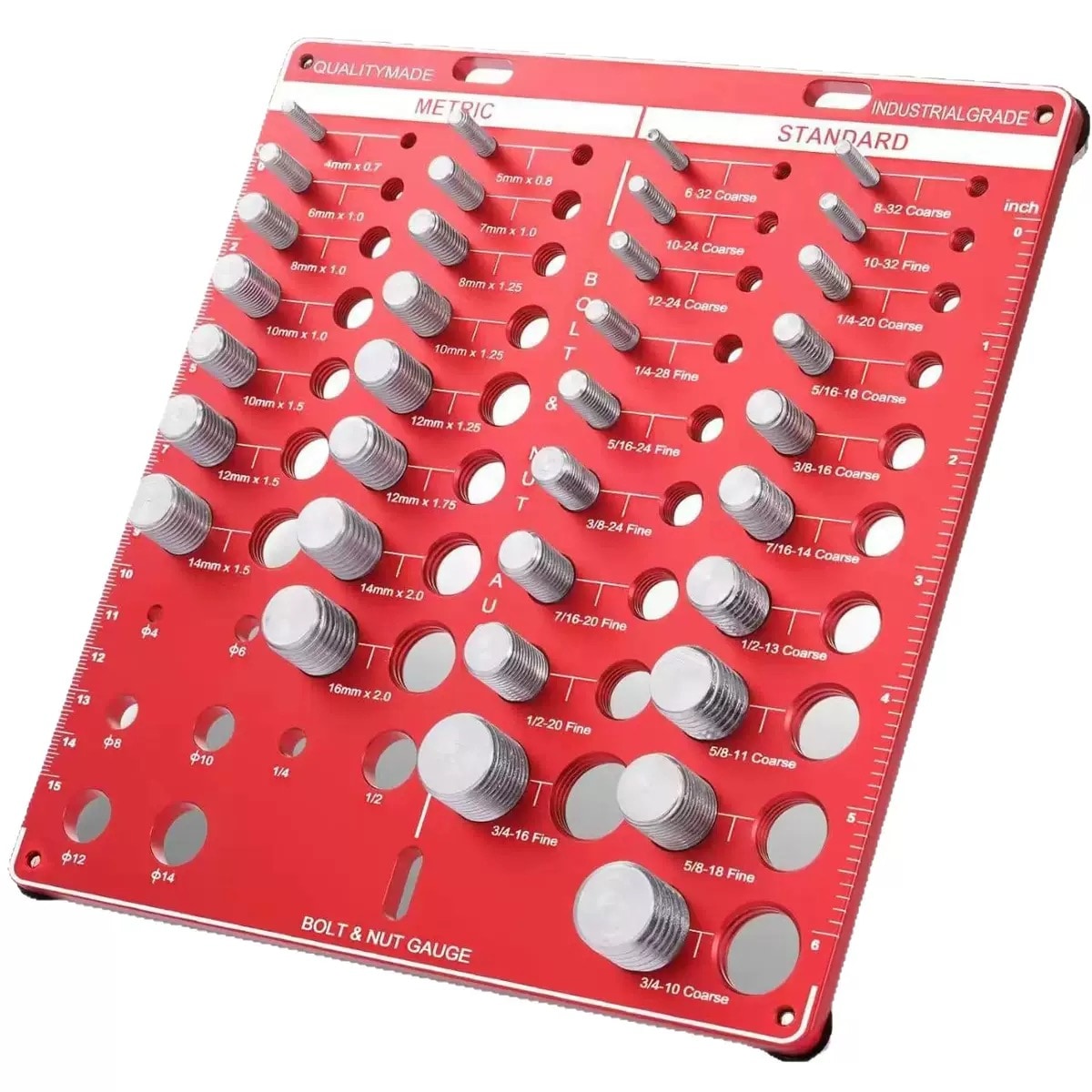 34-Hole Aluminium Alloy Thread Checking Gauge